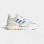 adidas zx 2k boost casual chaussures white blue logo